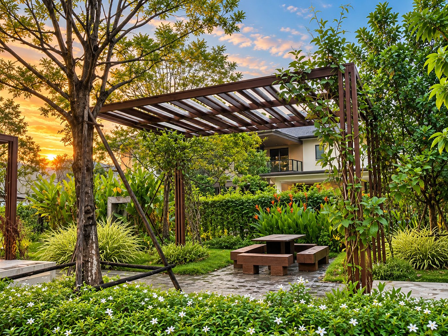 ซุ้มไม้เลื้อยในสวน Urban Oasis